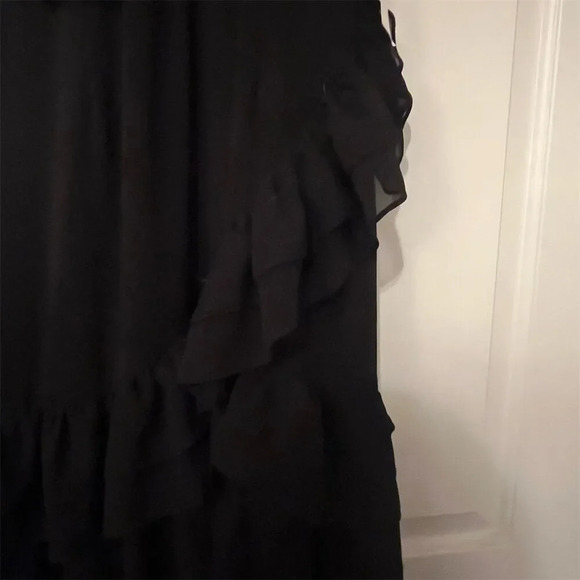 Tobi Black Ruffled Maxi Dress Sleeveless Formal S - Picture 5 of 9